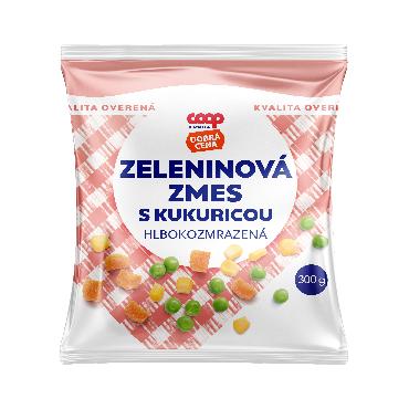 COOP Zmes zeleninová s kukuricou hlbokozmr.300g DC
